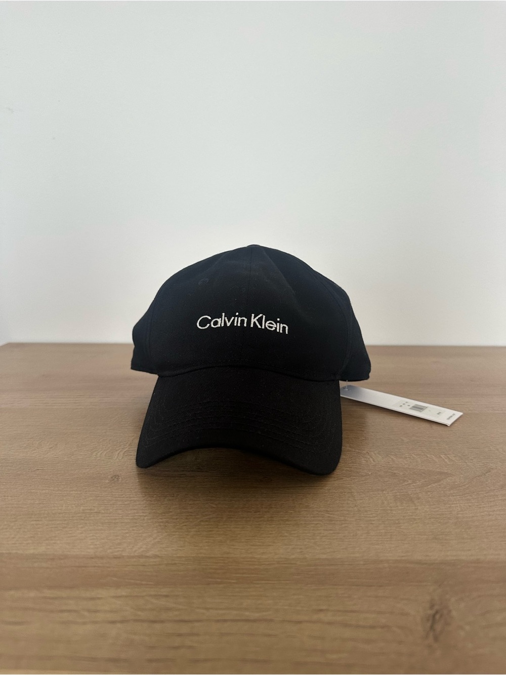 Calvin Klein Black Baseball Cap with White Logo